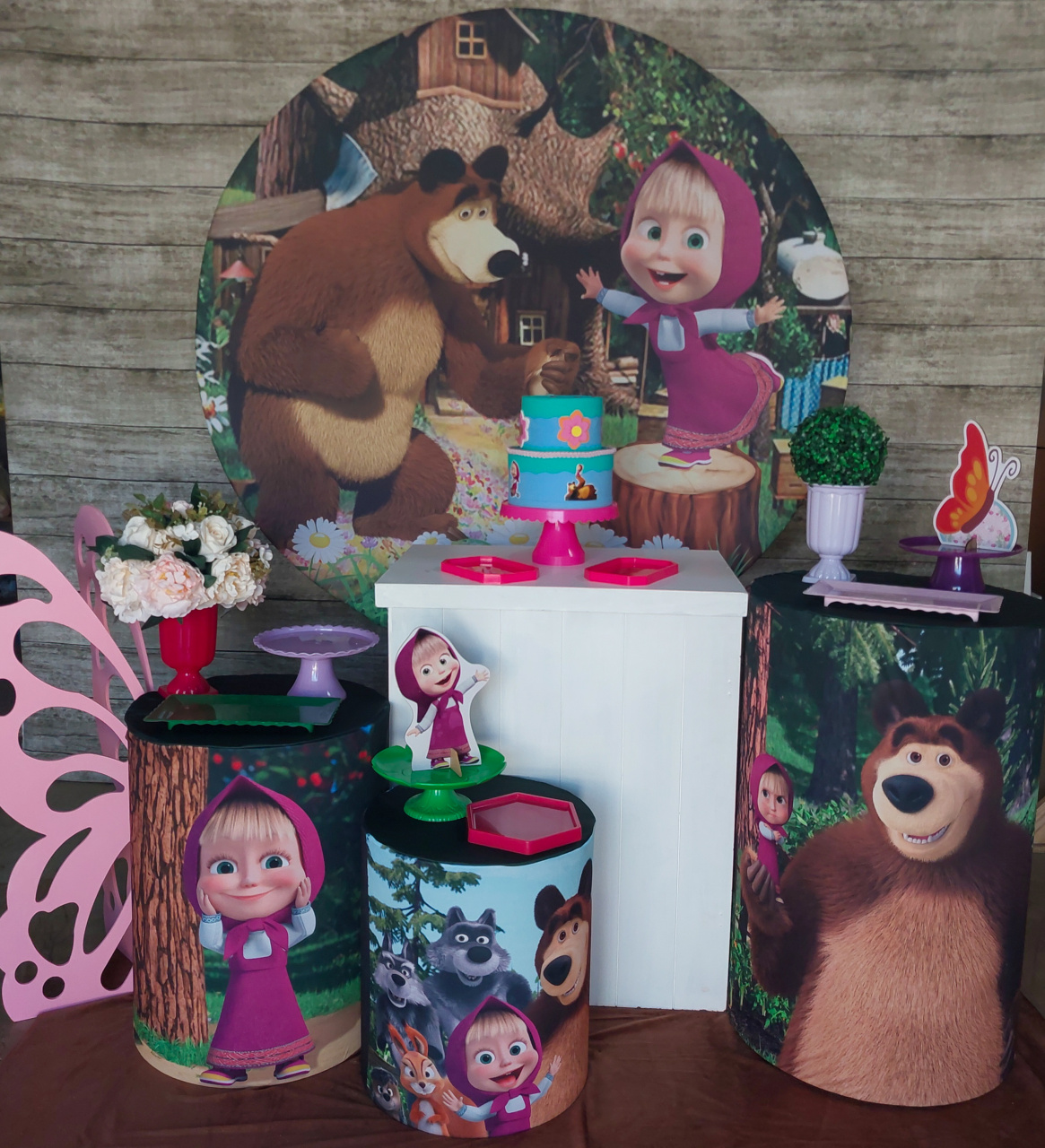 Marsha E O Urso - Kit Prata - Anelan Artes e Decorações