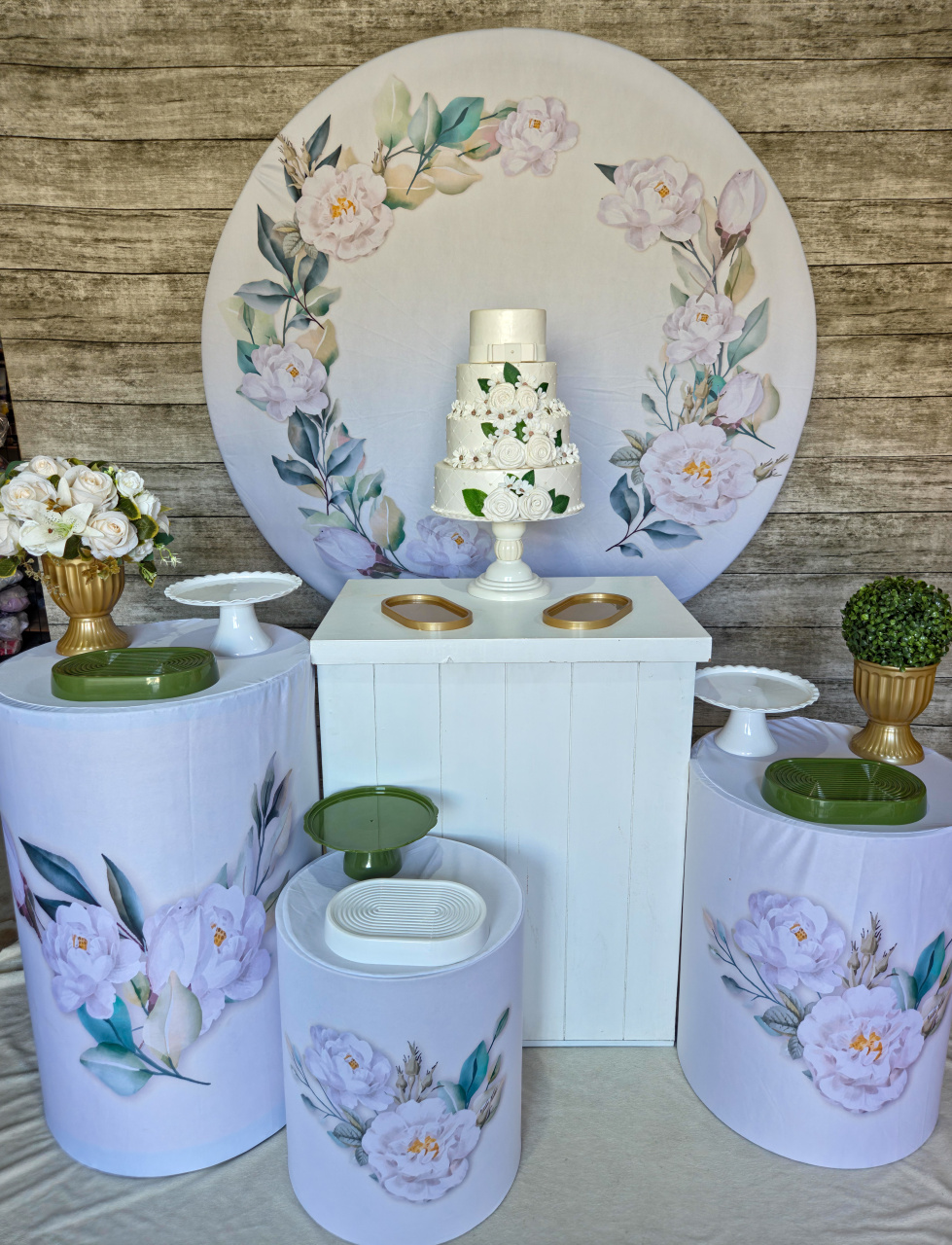 Floral de Rosas - Kit Prata - Anelan Artes e Decorações