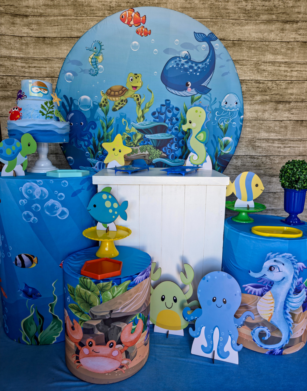 Fundo Do Mar - Kit Prata - Anelan Artes e Decorações