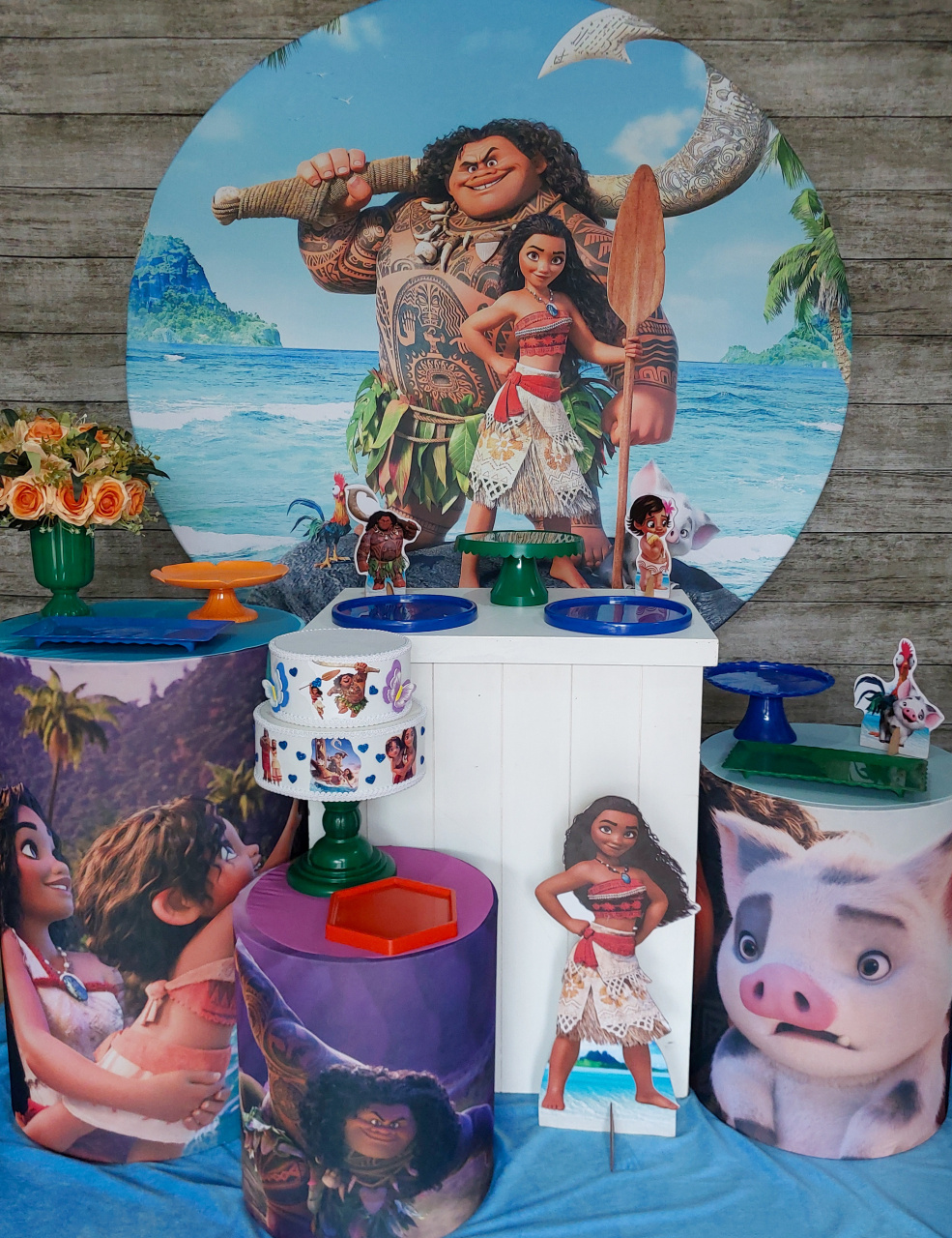 Moana 1 - Kit Prata - Anelan Artes e Decorações