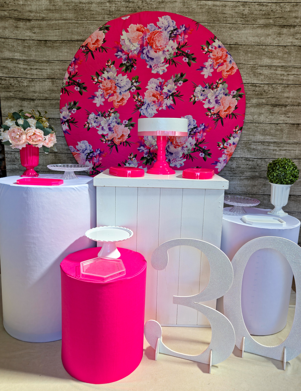 Floral Pink - Kit Prata - Anelan Artes e Decorações