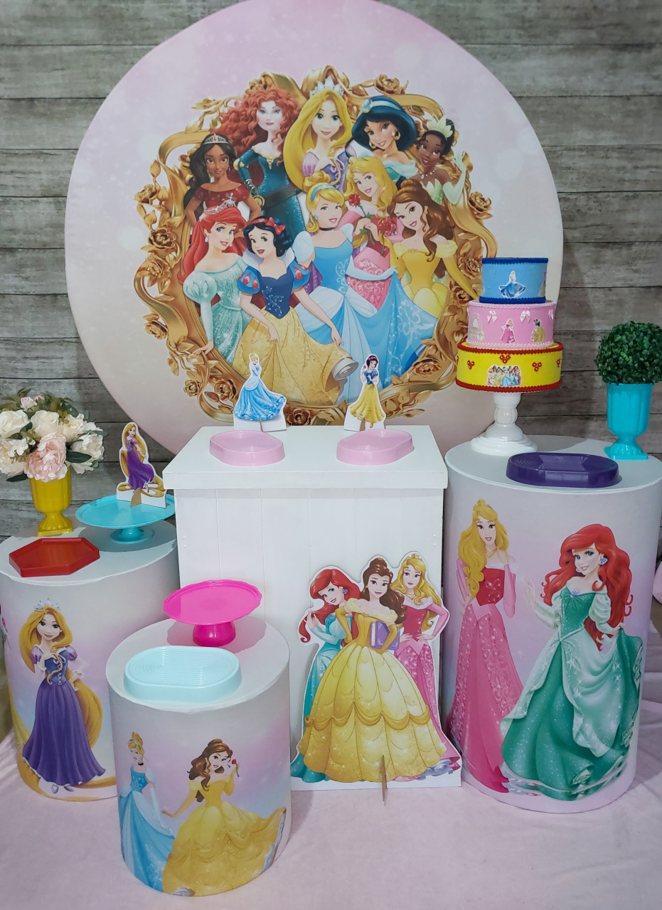 Princesas - Kit Prata - Anelan Artes e Decorações
