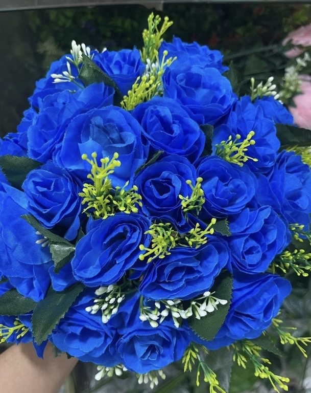 Arranjo de Flores Azuis - Decore com amor 