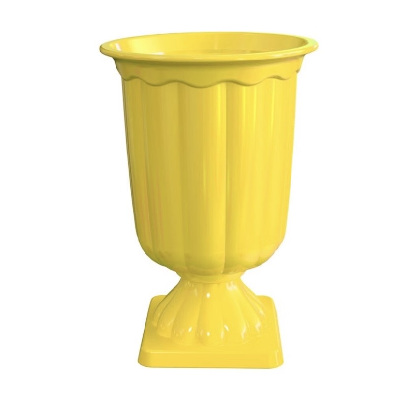 Vaso Grego de Acrílico Amarelo - Decore com amor 