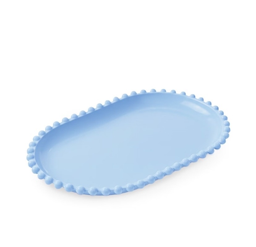 Bandeja Azul Bb Pérola Pequena - Decore com amor 