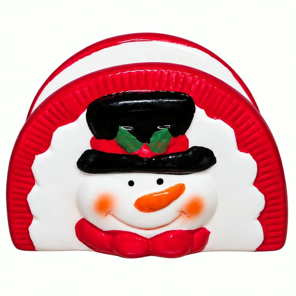 Porta Guardanapo Boneco de Neve - Todafesteira
