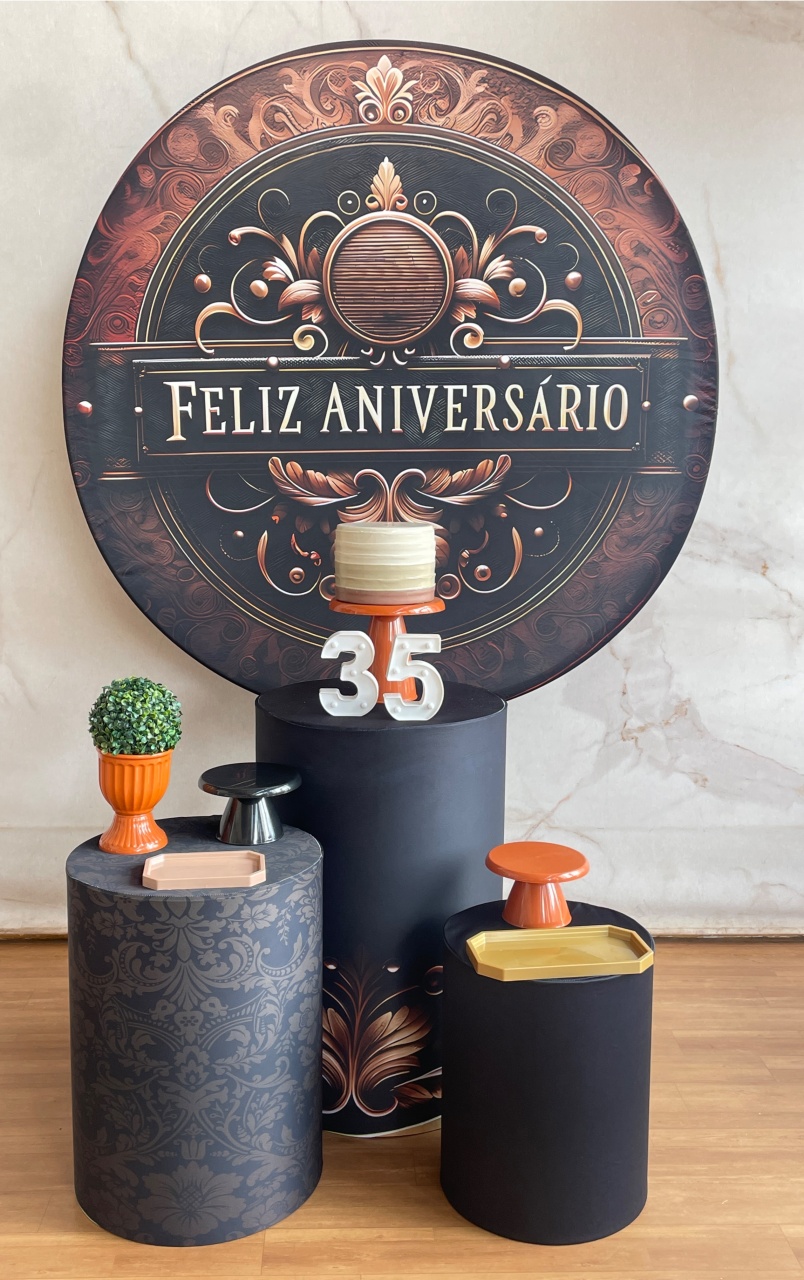 Kit Prata Homem - Feliz Aniversário - Cantinho da Cris Reis