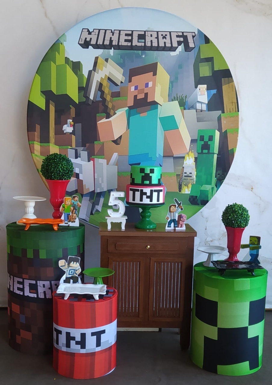 Kit Ouro Minecraft - Cantinho da Cris Reis