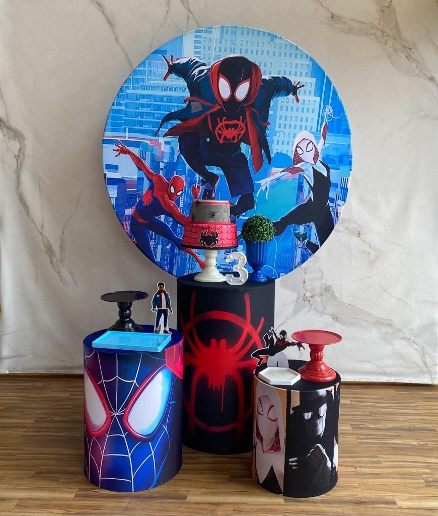 Kit Prata Homem Aranha Negro (2)  - Cantinho da Cris Reis