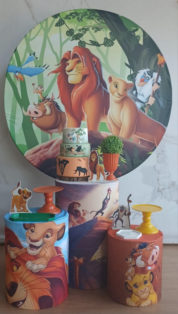 Kit Prata Rei Leão 2 - Cantinho da Cris Reis