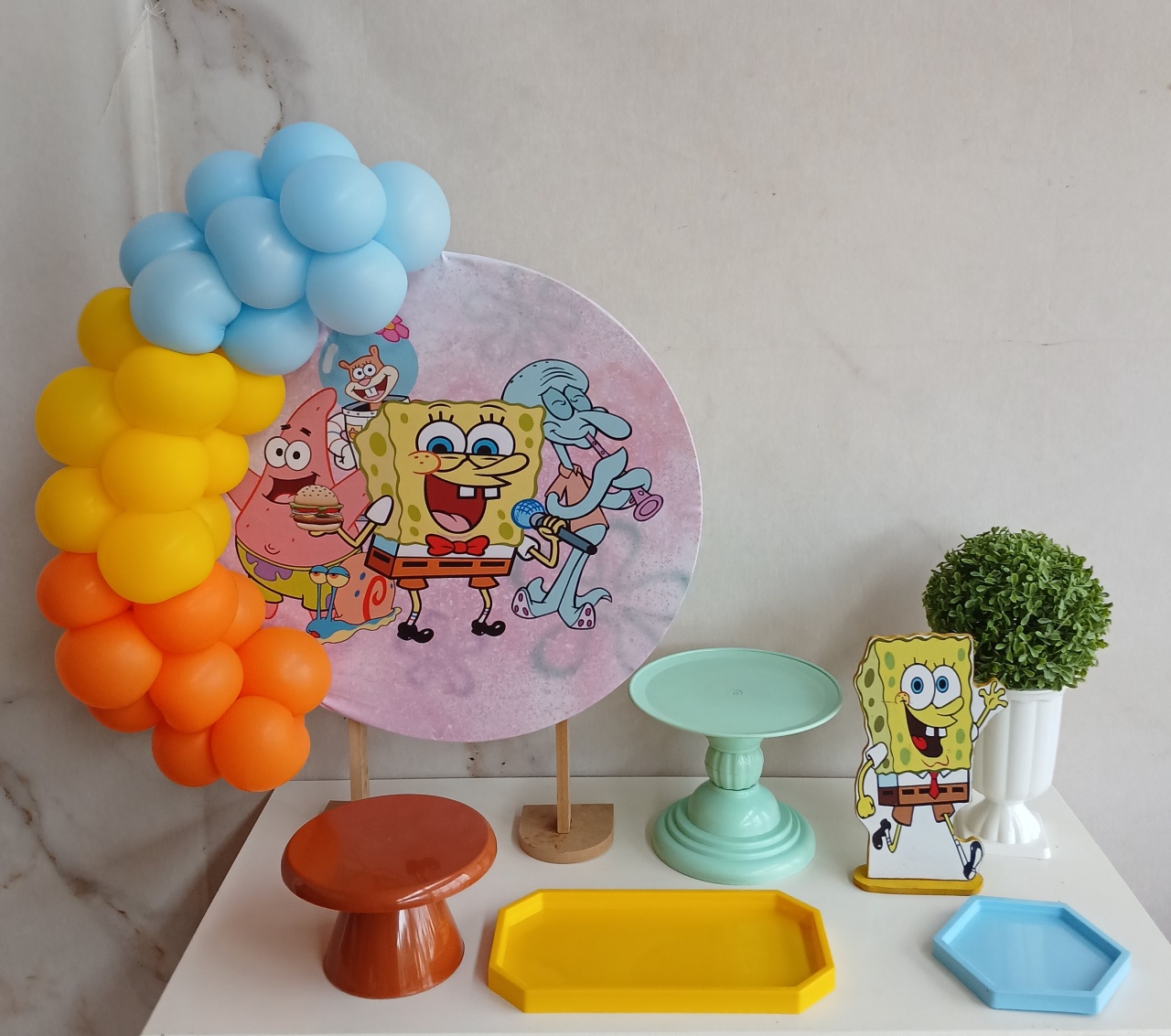 Festa Na Mesa - Bob Esponja  - Cantinho da Cris Reis