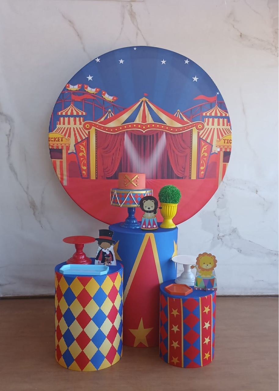 Kit Prata Circo Menino  - Cantinho da Cris Reis
