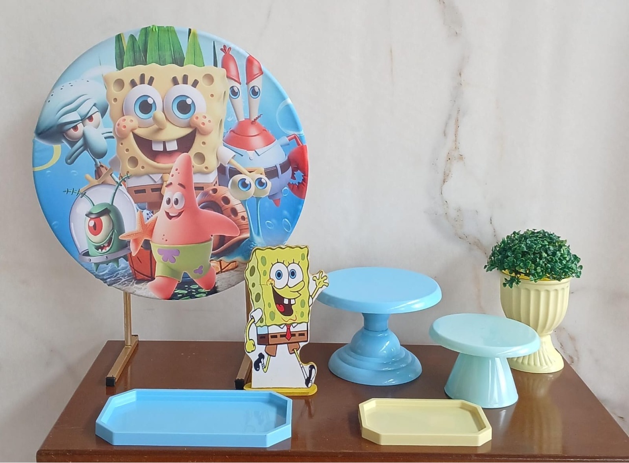 Festa Na Mesa- Bob Esponja 2 - Cantinho da Cris Reis