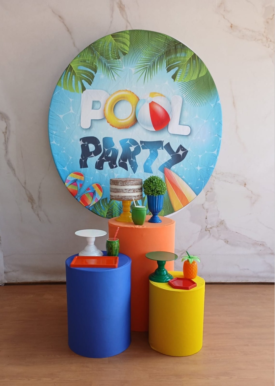 Kit Prata Pool Party 1 - Cantinho da Cris Reis