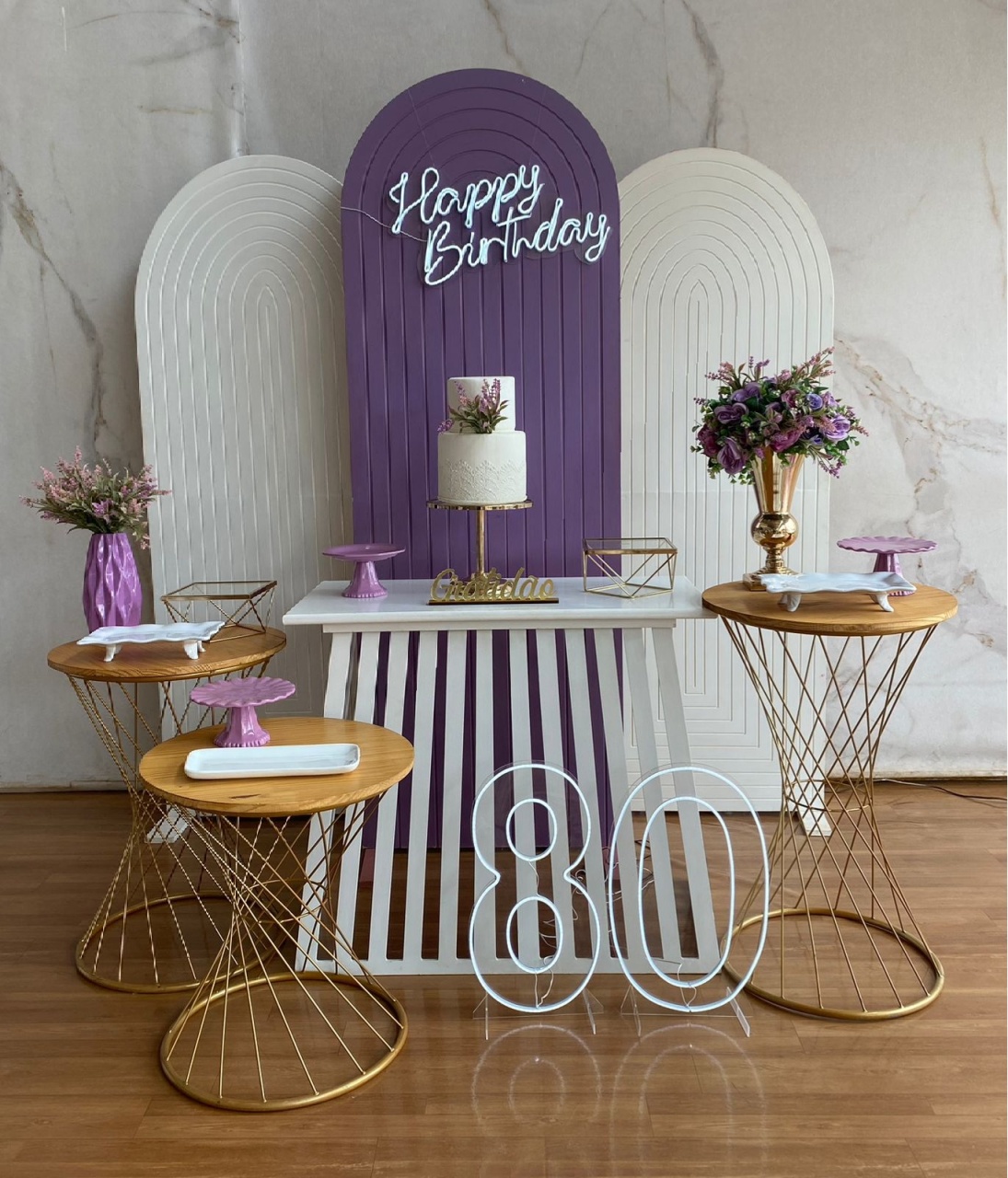 Kit Luxo Adulto - Lavanda Com Branco  - Cantinho da Cris Reis