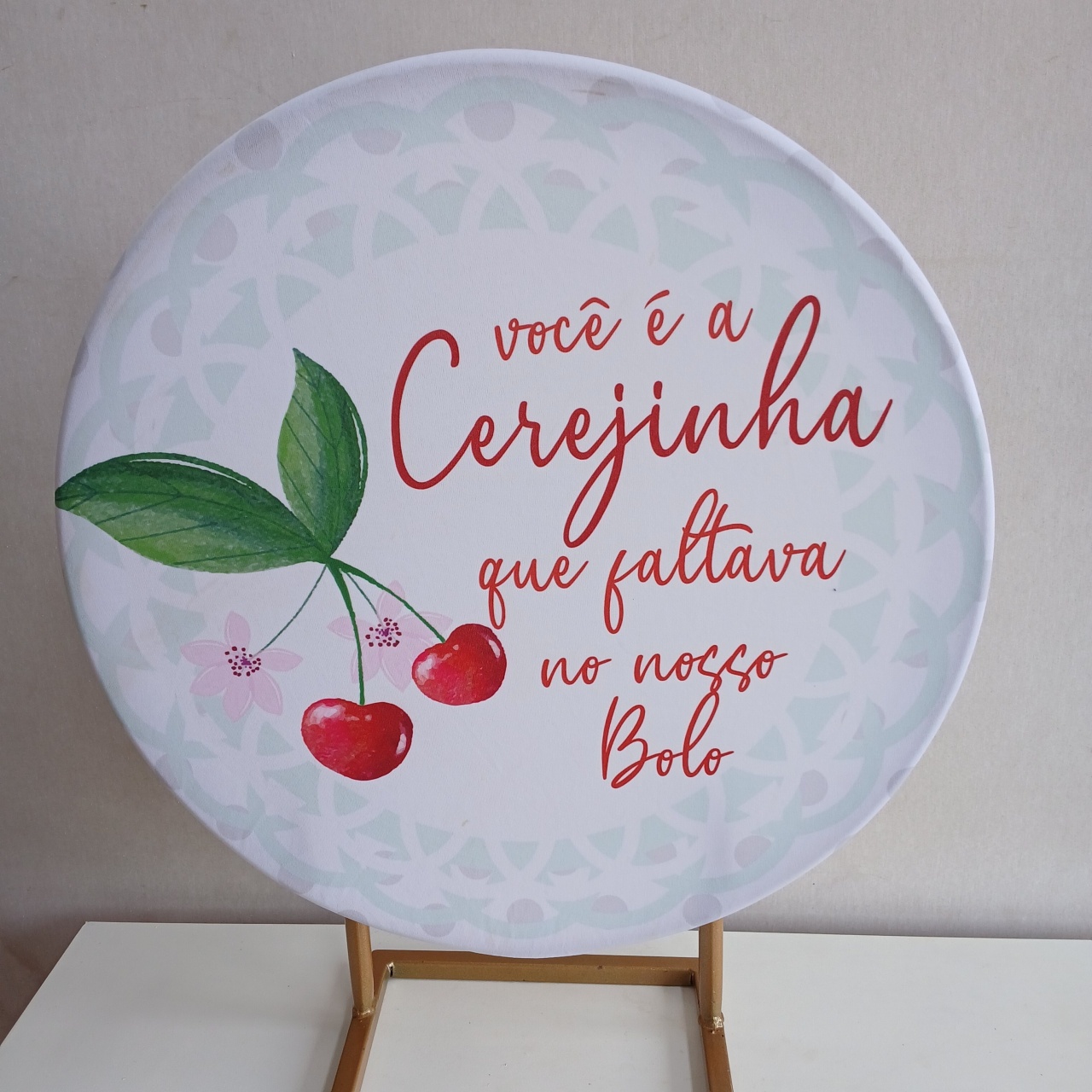 Mini Capa Temática Cerejinha  - Cantinho da Cris Reis