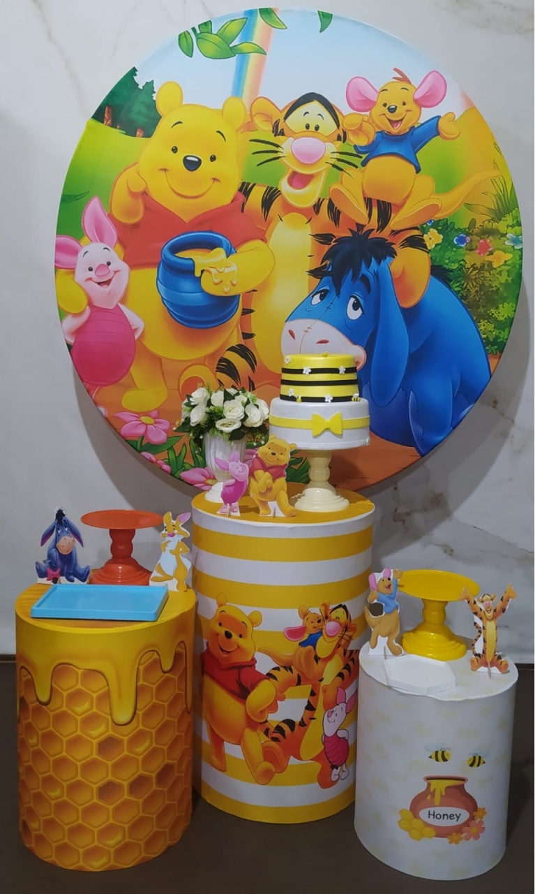  Kit Prata Ursinho Poo - Cantinho da Cris Reis