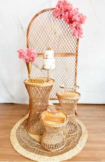 Decoração Vime Com Cerejeira - Cantinho da Cris Reis