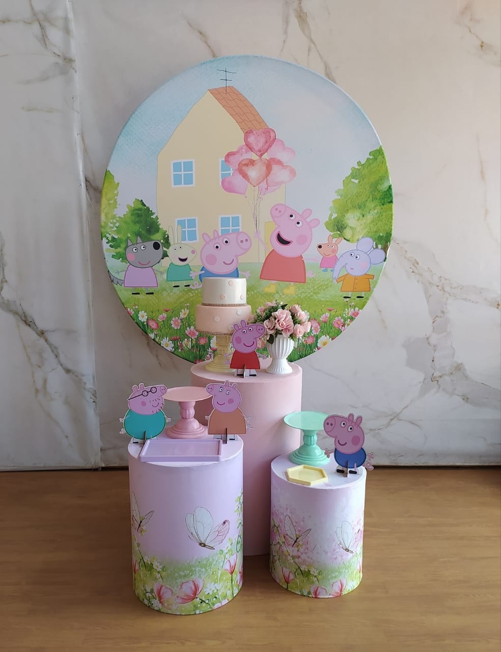 Kit Prata Peppa Pig 1 - Cantinho da Cris Reis