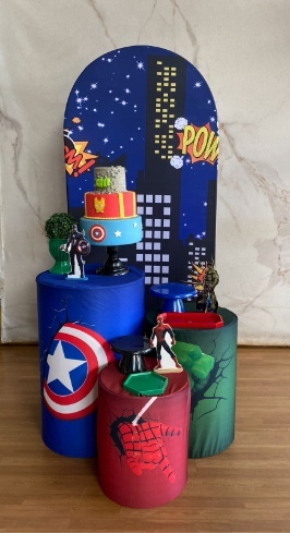 Kit Prata Vingadores - Modelo 2  - Cantinho da Cris Reis