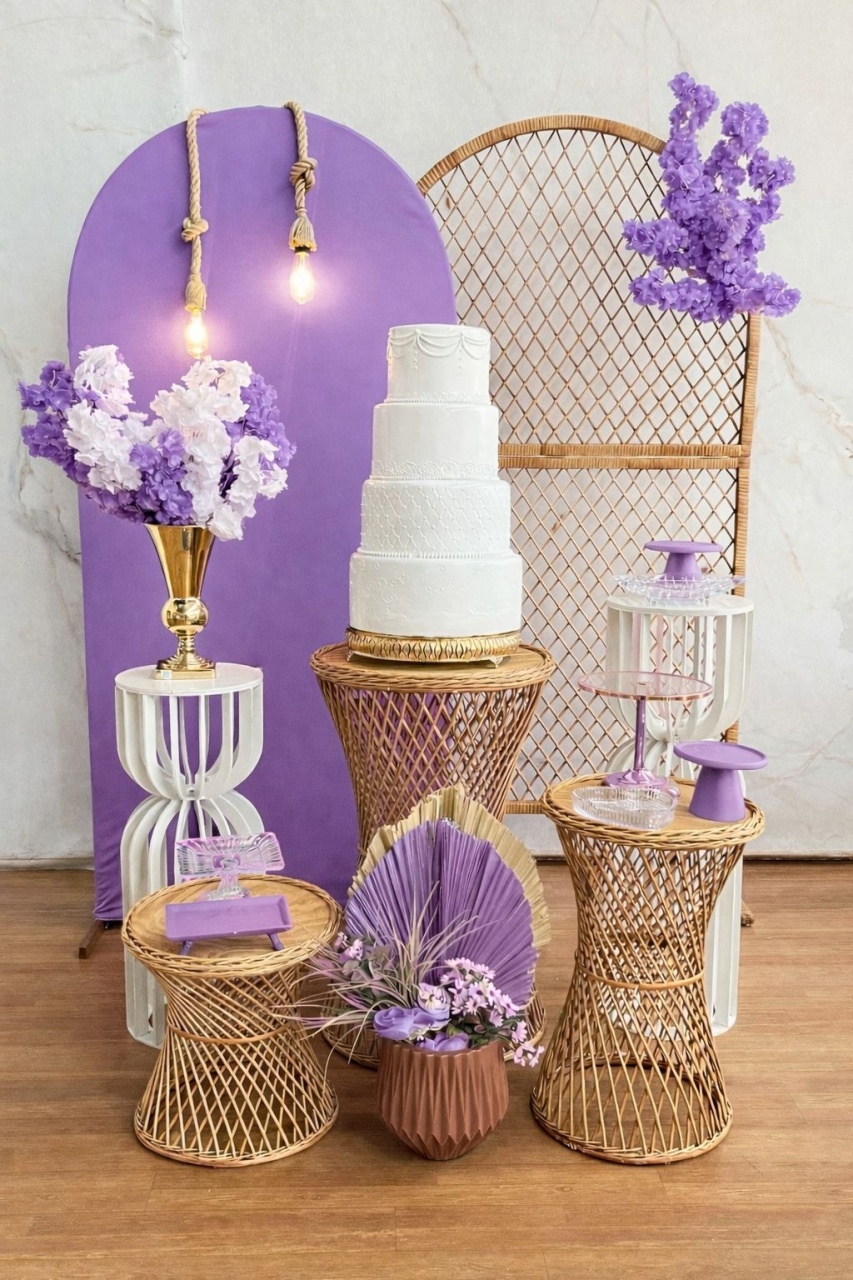 Casamento Mesa Vime P Rosa 2 (Cópia) - Cantinho da Cris Reis
