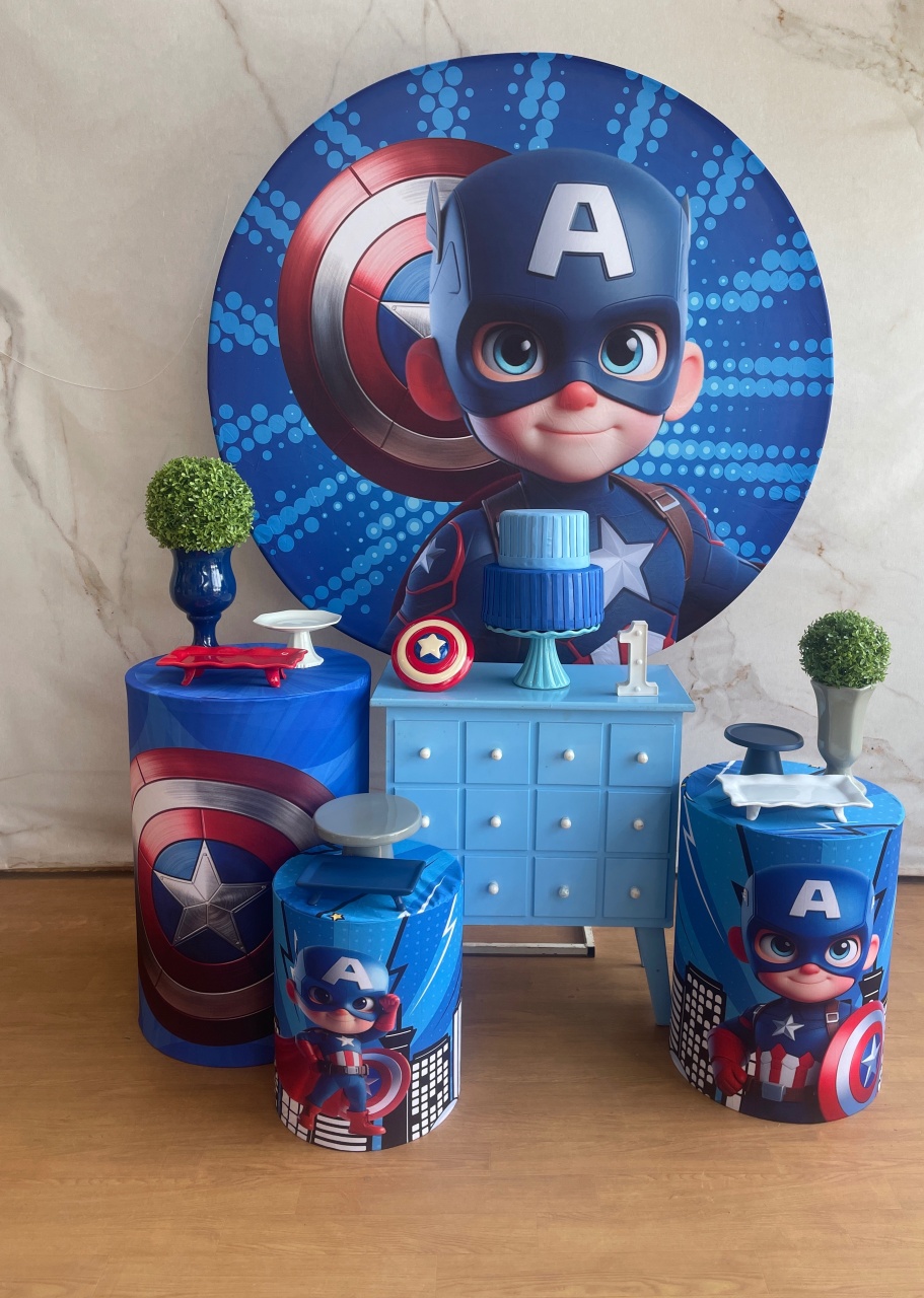 Kit Ouro Capitão América Cut - Cantinho da Cris Reis