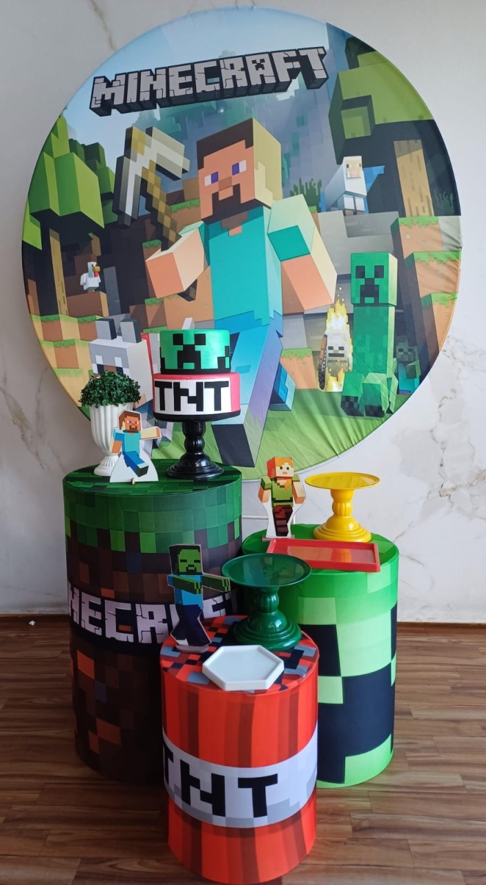 Kit Prata Minecraft  - Cantinho da Cris Reis