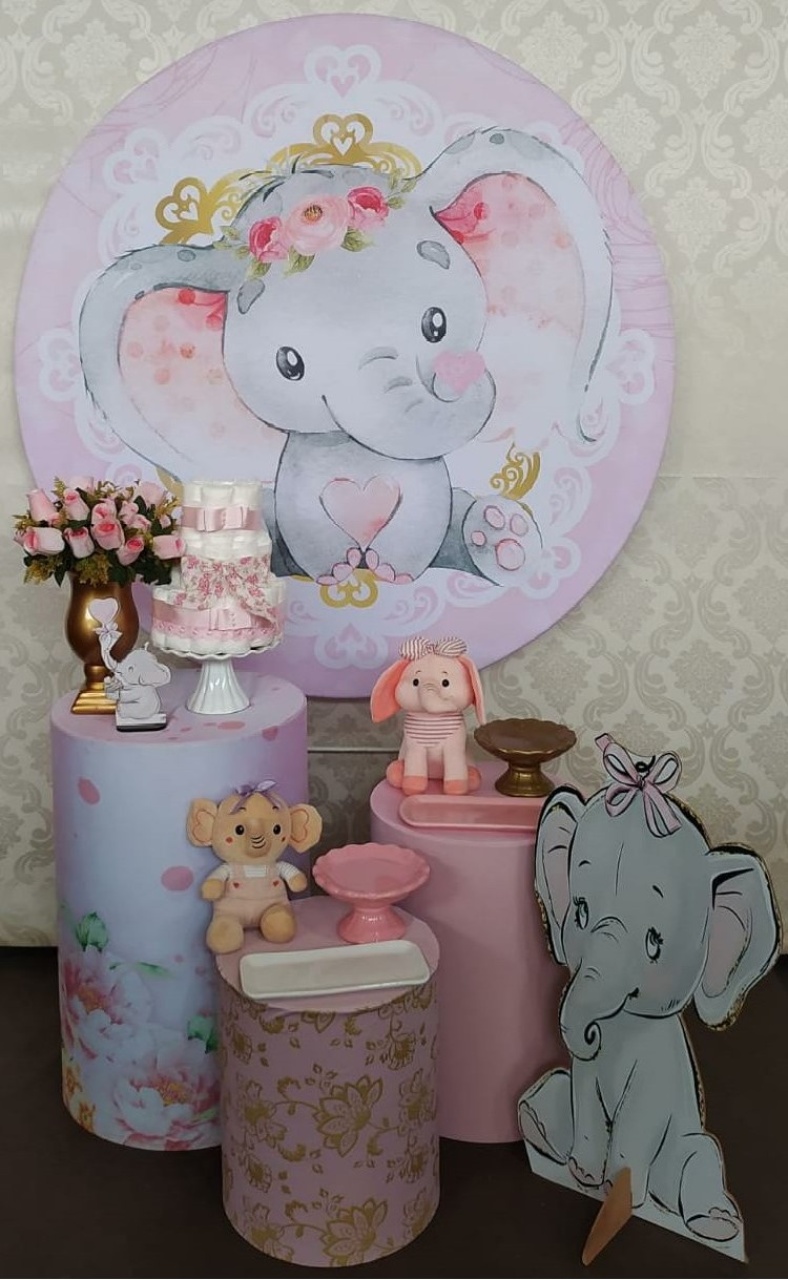 Kit Prata Chá de Bebê Menina (4) - Cantinho da Cris Reis