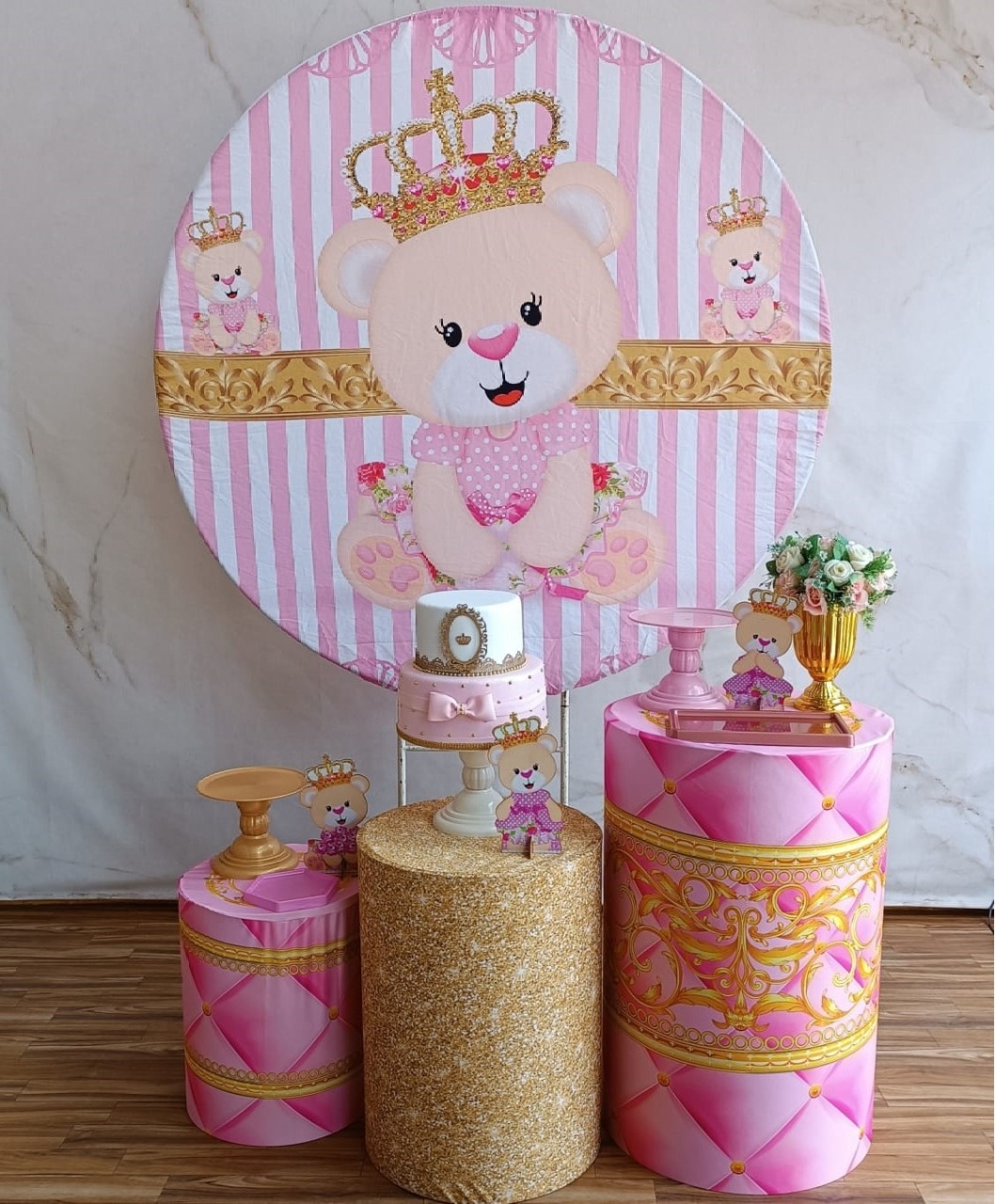  Kit Prata Ursinha Princesa - Cantinho da Cris Reis