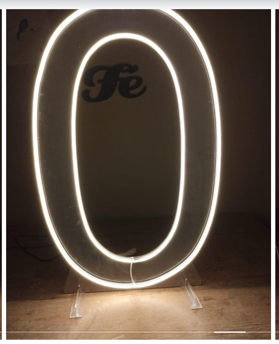 Numero 0 Led  (50Cm) - Cantinho da Cris Reis
