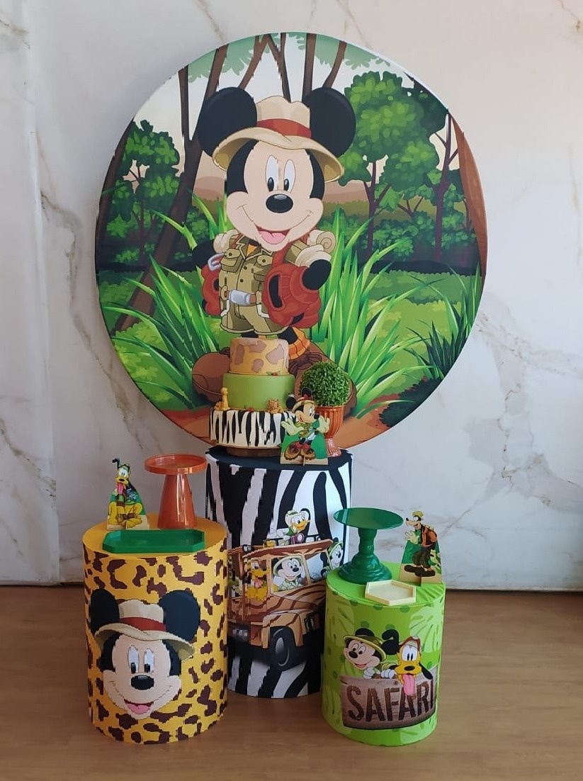 Kit Prata Mickey Safari - Cantinho da Cris Reis