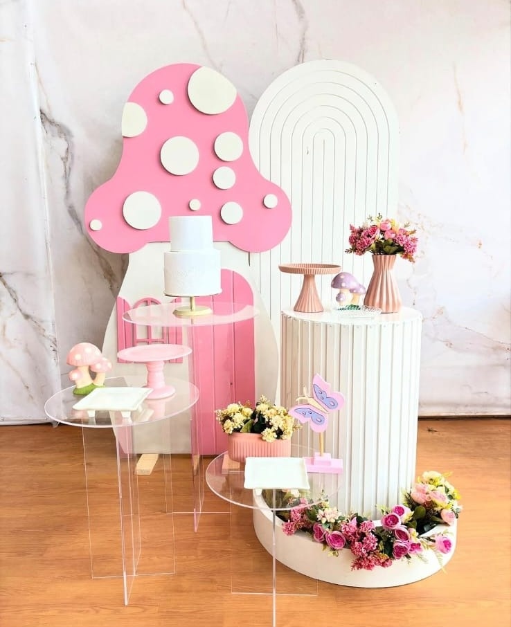 Kit Composição Cogumelo Luxo Minimalista 