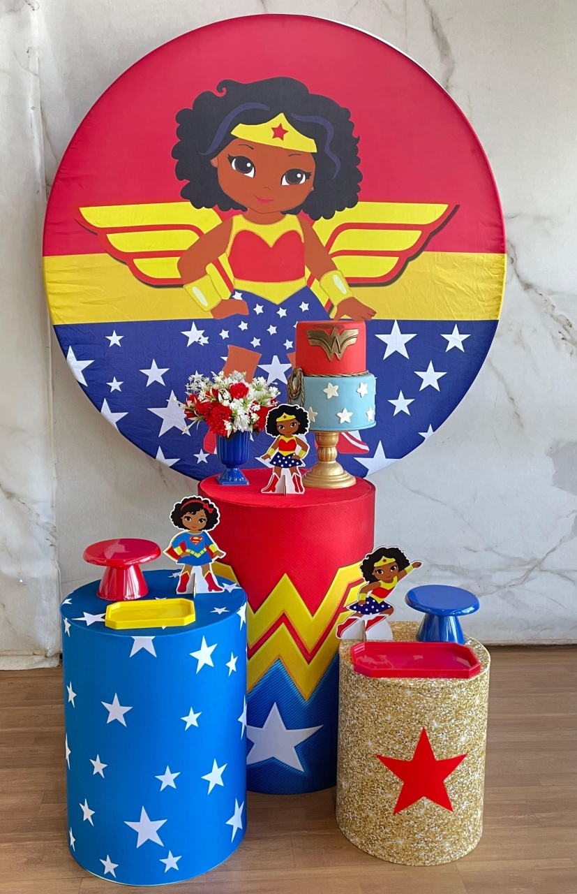 Kit Prata Mulher Maravilha -Representatividade - Cantinho da Cris Reis