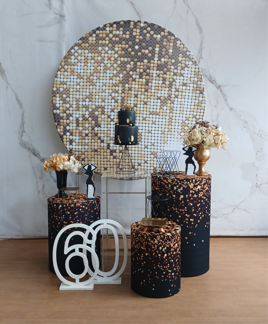 Kit Flash Back Anos Dourado- Modelo Minimalista  - Cantinho da Cris Reis