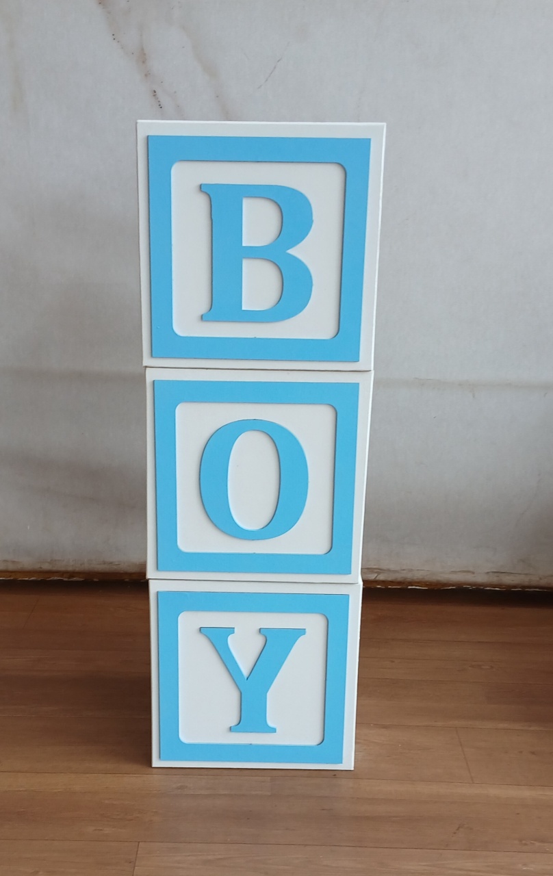 Cubos Boy -Azul - Cantinho da Cris Reis