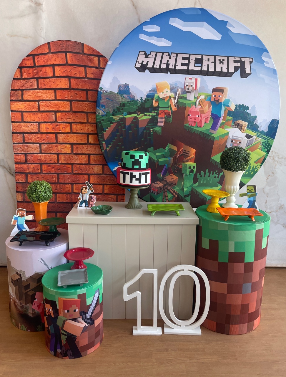 Kit Diamante Minecraft 2  - Cantinho da Cris Reis