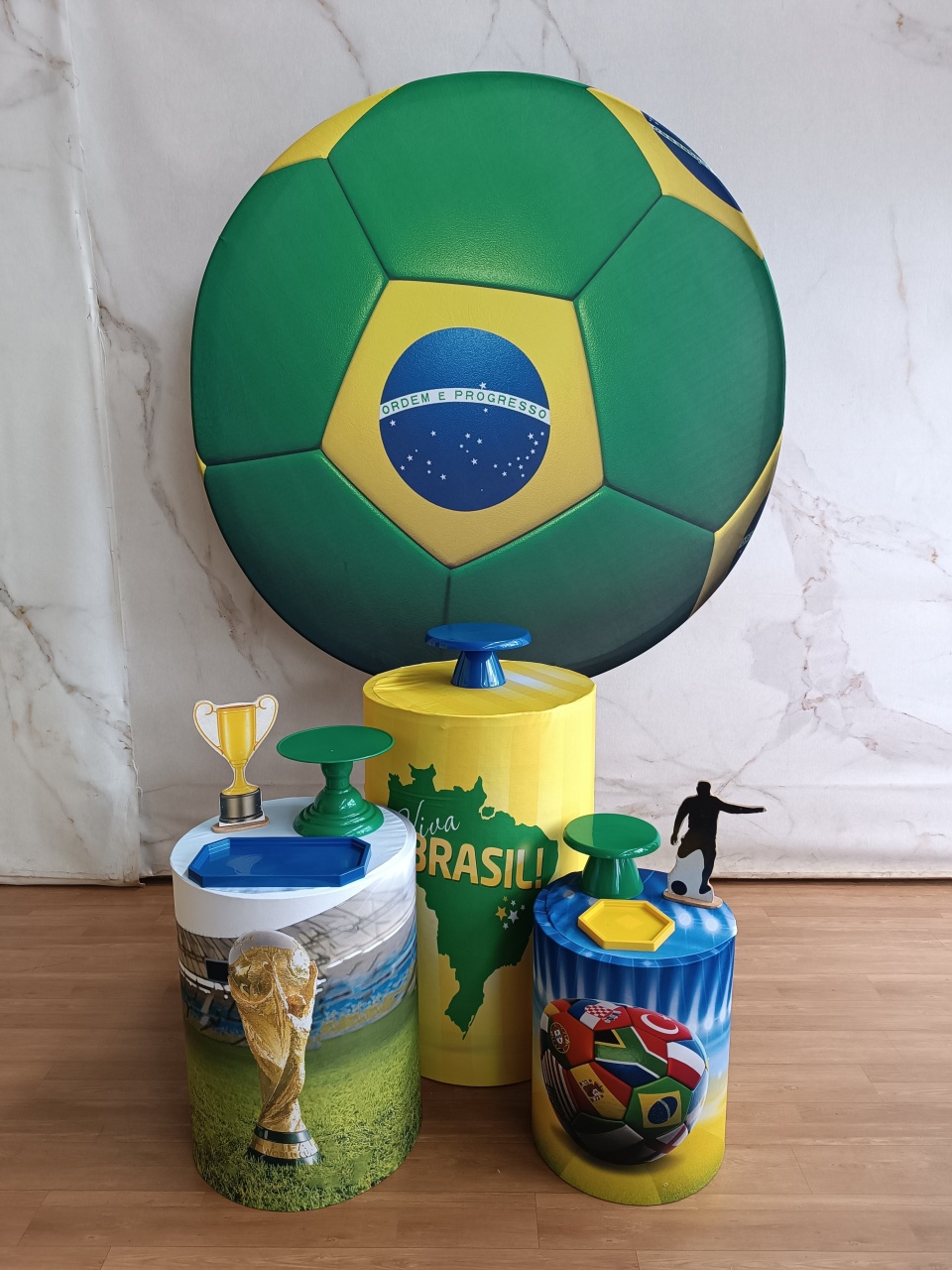 Kit Prata Seleção Brasileira III - Cantinho da Cris Reis