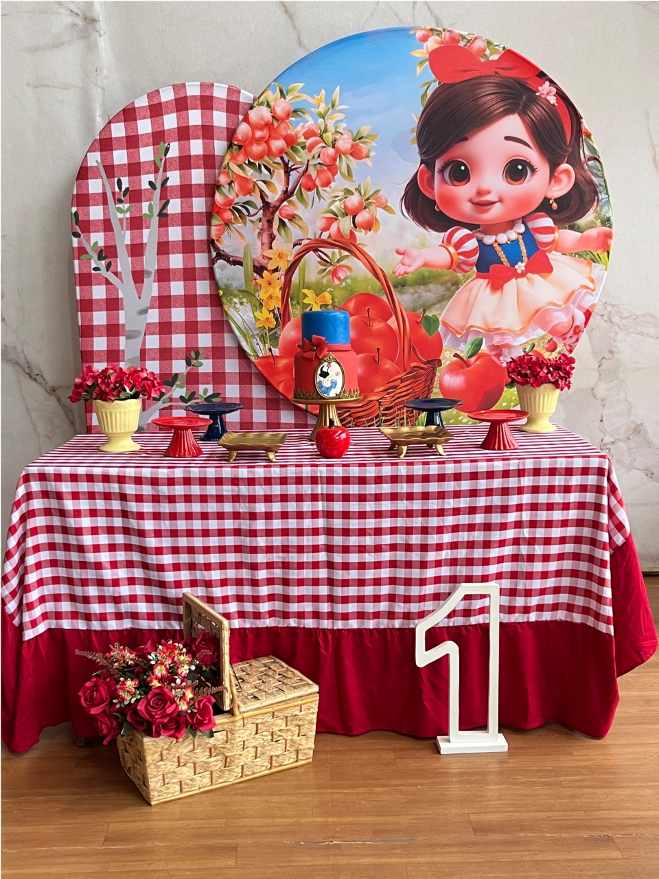 Branca de Neve Premium- Com Toalha de Mesa - Cantinho da Cris Reis