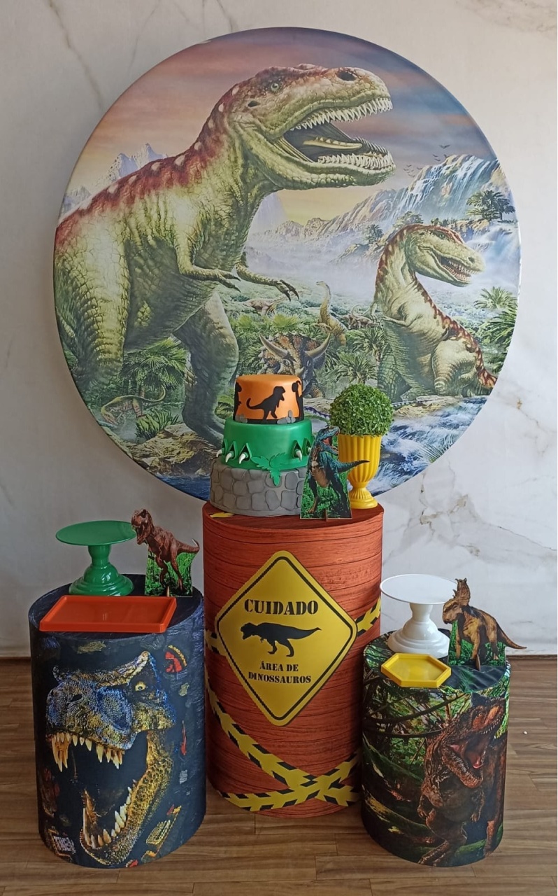 Kit Prata  Dinossauro - Cantinho da Cris Reis