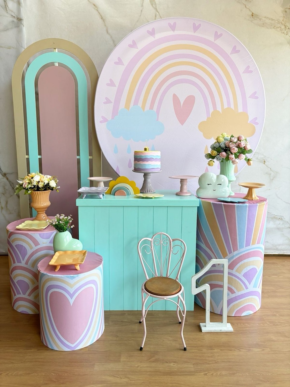 Kit Diamante Arco Íris Boho  - Cantinho da Cris Reis