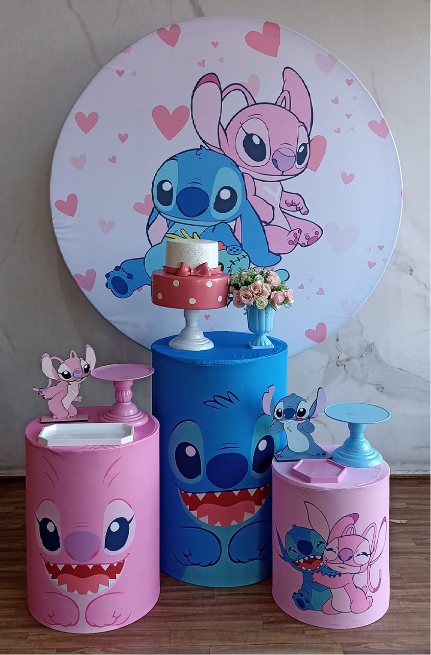 Kit Prata Angel E Stitch  - Cantinho da Cris Reis