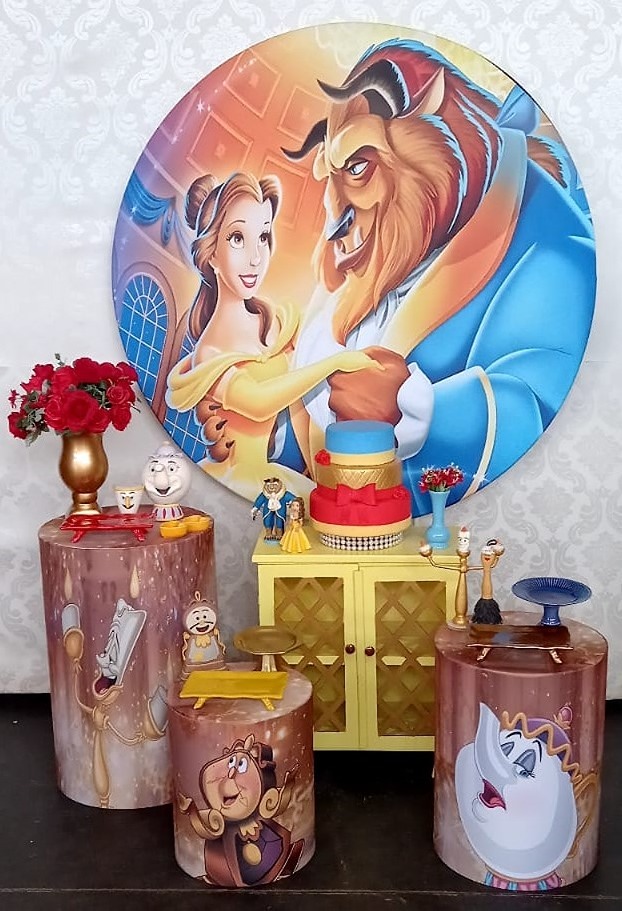 Kit Ouro A Bela E A Fera  - Cantinho da Cris Reis