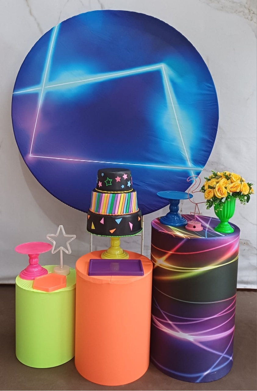 Kit Prata Neon Geométrico - Cantinho da Cris Reis