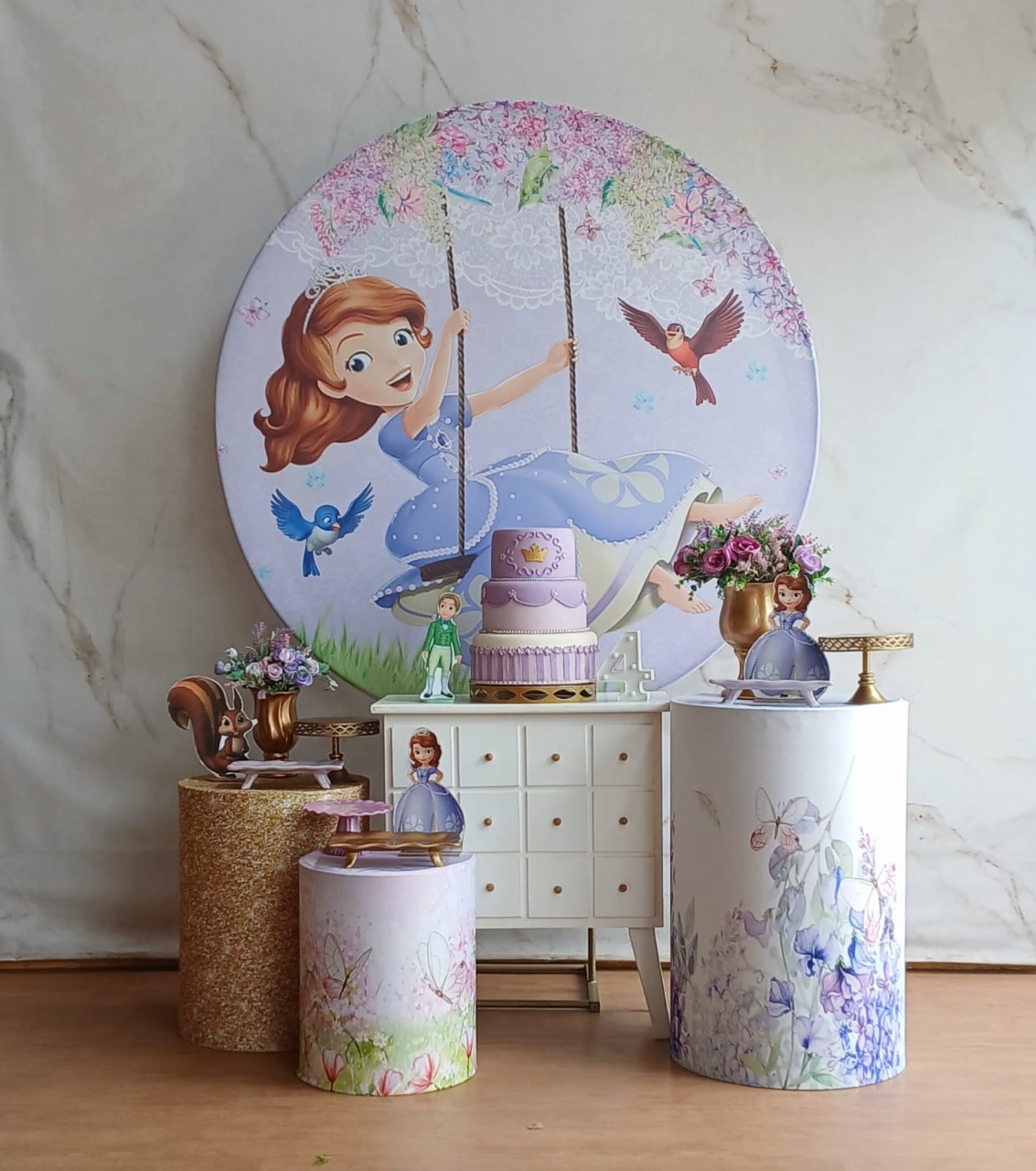 Kit Ouro Princesa Sofia - Cantinho da Cris Reis