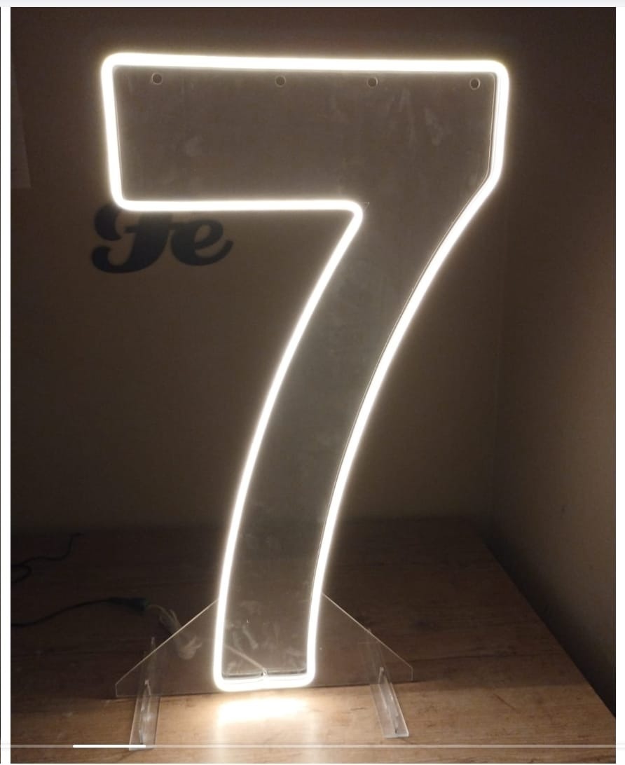 Número 7 Led  (50Cm ) - Cantinho da Cris Reis