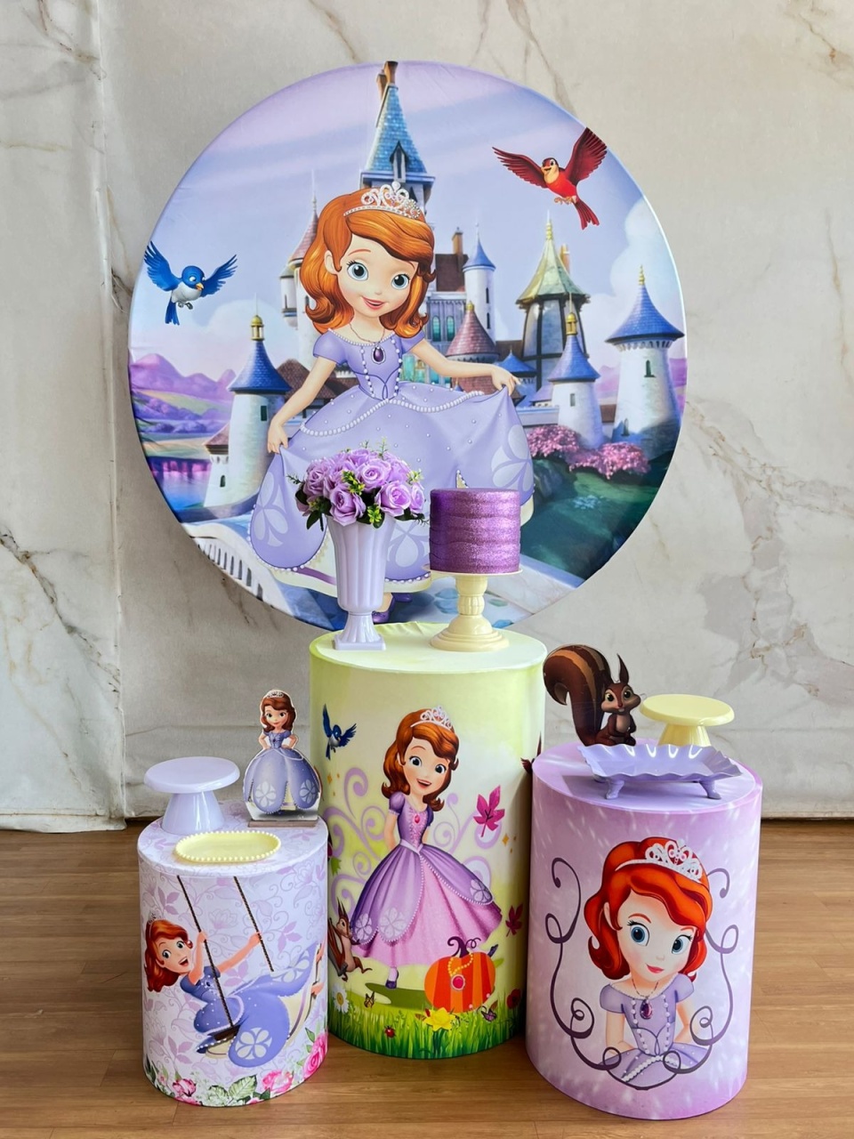 Kit Prata  Princesa Sofia- Modelo 2    - Cantinho da Cris Reis