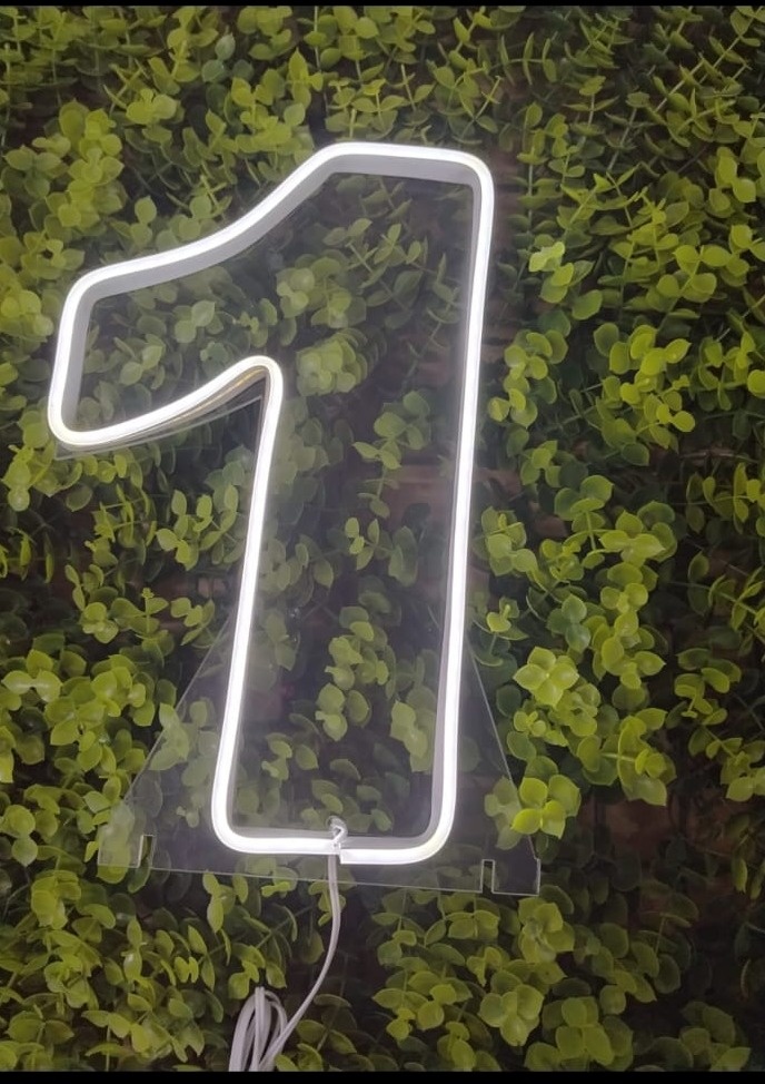 Número 1 de Led de Mesa ( 25Cm)  - Cantinho da Cris Reis