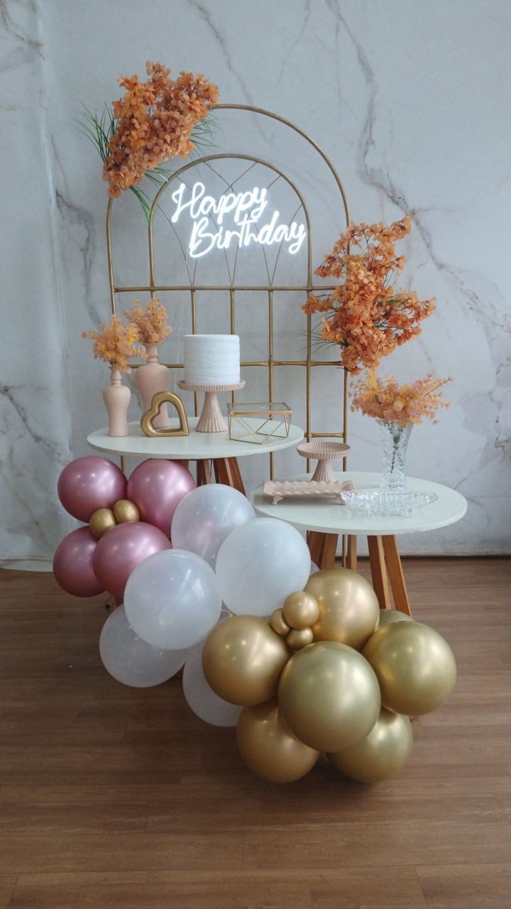 Kit Luxo Rosa E Dourado  - Cantinho da Cris Reis