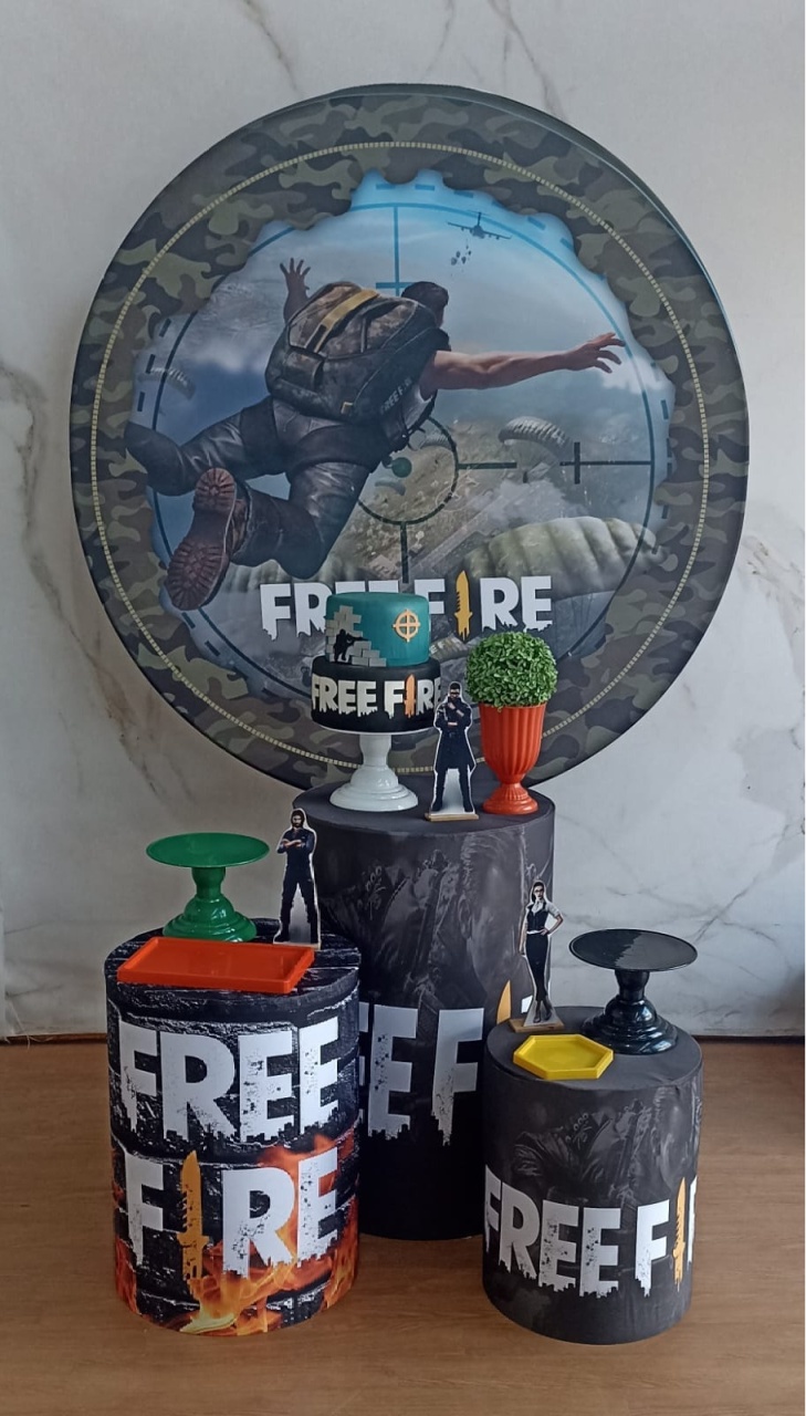 Kit Prata Free Fire  - Cantinho da Cris Reis