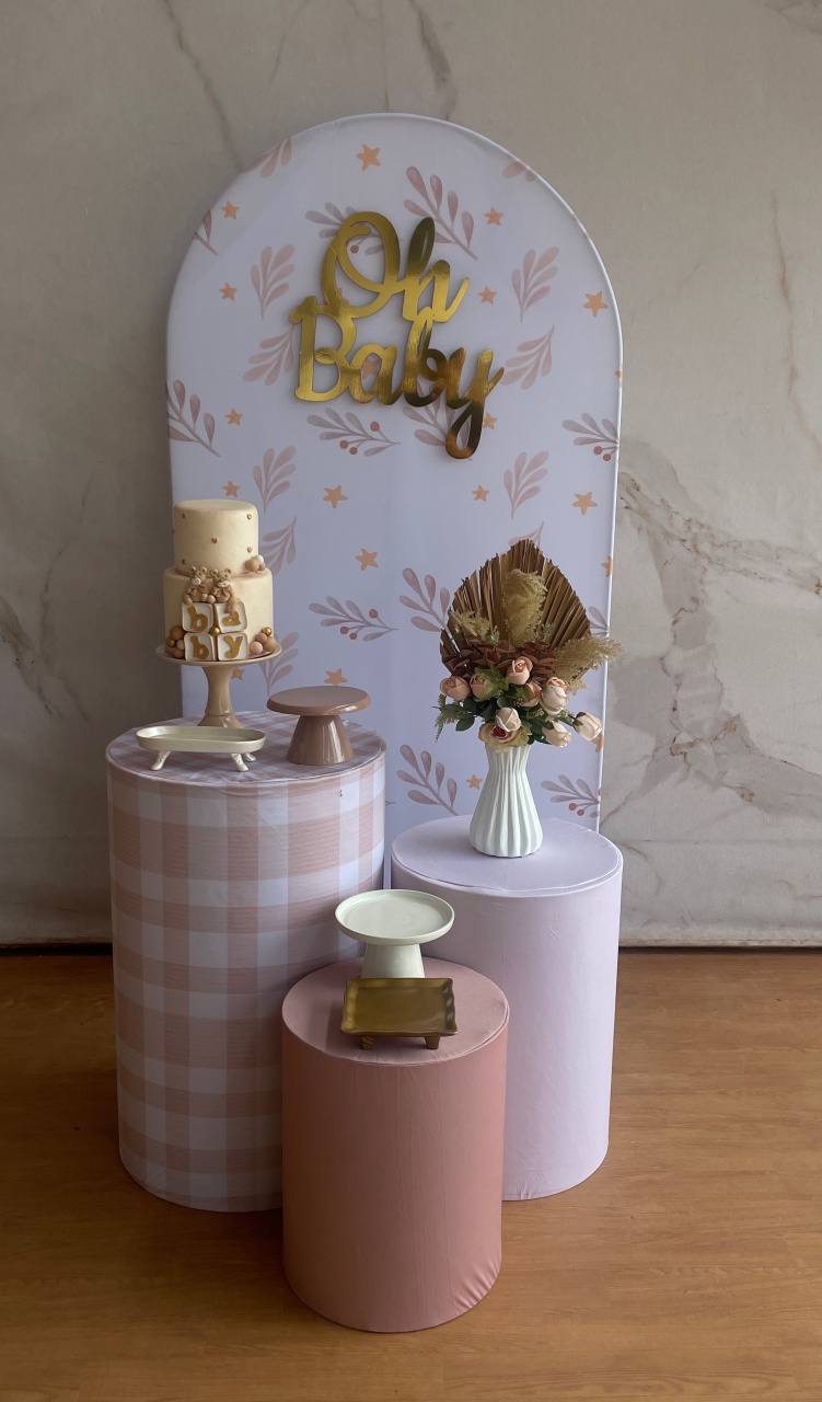 Kit Minimalista Chá de Bebê Clean  - Cantinho da Cris Reis